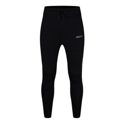 Pantaloni SikSilk Panel pentru barbati negru verde