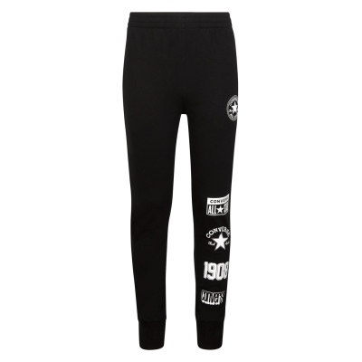 Pantaloni sport copii Converse AOP negru