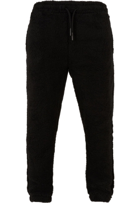 Pantaloni sport DEF Teddy broderie negru