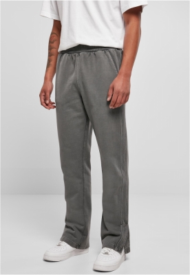 Pantaloni sport Heavy Terry Garment Dye Slit gri Urban Classics