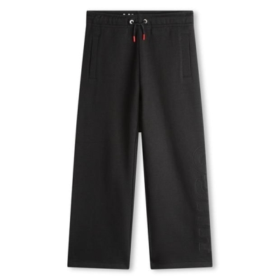 Pantaloni sport HUGO evazati Juniors negru 09b