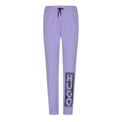 Pantaloni sport HUGO Logo Juniors lila