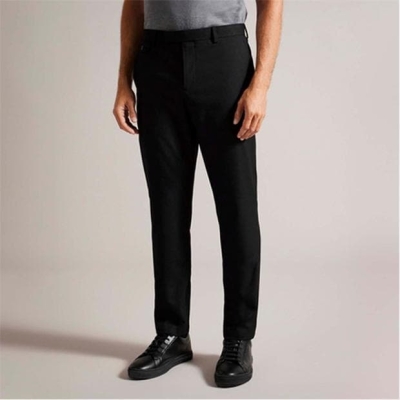 Pantaloni Ted Baker Ngolo Irvine Slim Fit Flannel negru