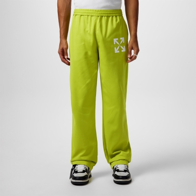 Pantaloni trening OFF alb Arrow Slim verde lime