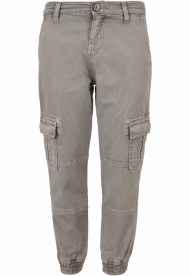 Pantaloni urban cargo cu buzunare pentru baieti gri Urban Classics