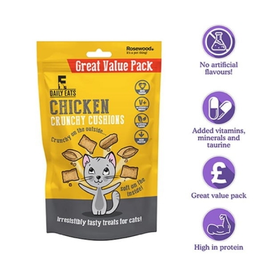 Perne Rosewood Crunchy Chicken Cat Treats maro