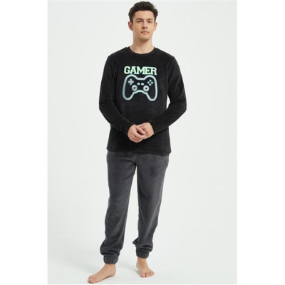 Pijamale Bluze Howick Gaming negru gri