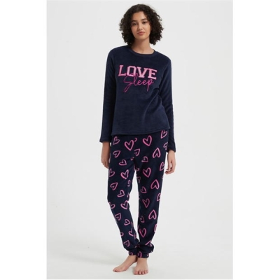 Pijamale Linea Love Sleep bleumarin