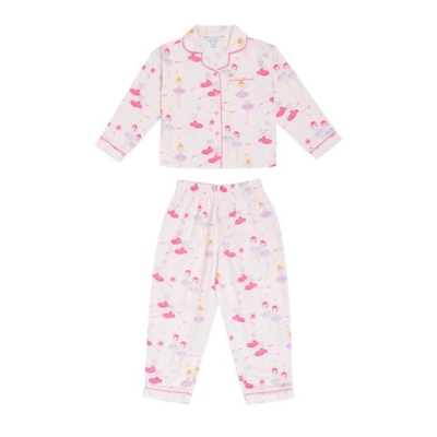 Pijamale Miso Fairy Satin pentru fete roz