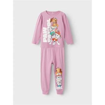 Pijamale Name It Paw Patrol cu Maneca Lunga mov lila