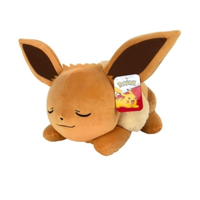 Pokemon Eevee Sleeping Plush - 18 Inch Premium Plush in Sleeping Pose