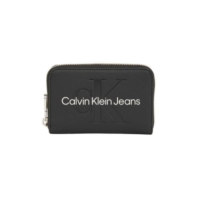 Poseta Calvin Klein Jeans Sculpted cu fermoar Around negru