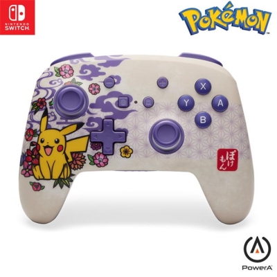 PowerA Enhanced Wireless Controller for Nintendo Switch - Pokémon Blossom pokemon roz