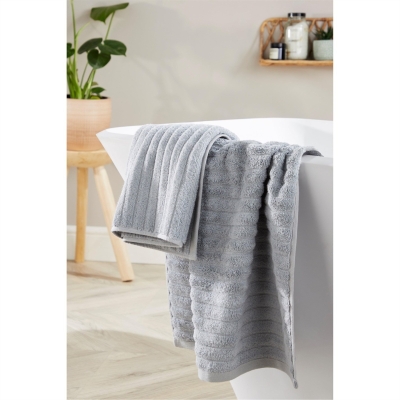 Prosop baie Homelife Super Soft Ribbed gri