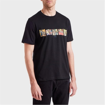 PS Paul Smith Zeb Block Tee pentru barbati negru