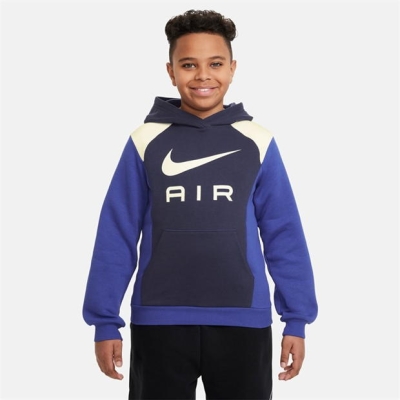 Pulovere Hanorac Nike Air Big pentru Copii bleumarin alb