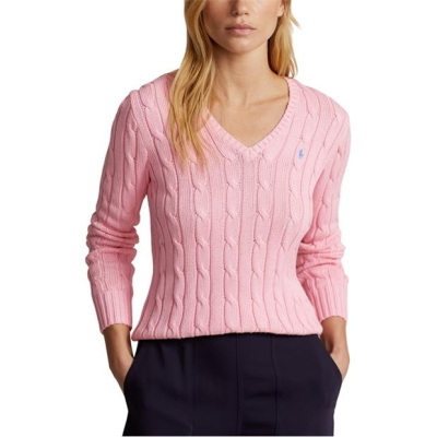 Pulovere tricotate Polo Ralph Lauren Kimberly Cable carmel roz