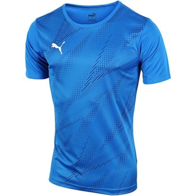 Tricou cu imprimeu Puma galben albastru l