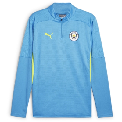 Puma Manchester City antrenament Drill Top pentru adulti albastru