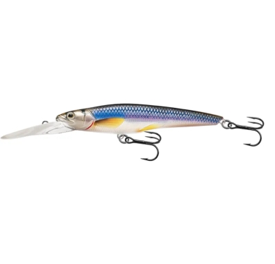 RAINBOW SMELT JERKBAIT 7CM 3,5G argintiu albastru LIVE TARGET