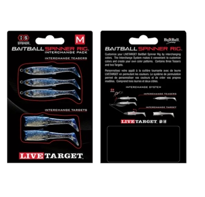 REZERVA MINNOW RIG SPINNERBAIT SMALL albastru argintiu LIVE TARGET