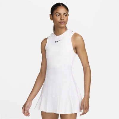 Rochie Nike Slam Dri-FIT tenis pentru femei alb auriu