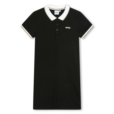 Rochie Tricou polo cu logo Boss Boss copii negru 09b