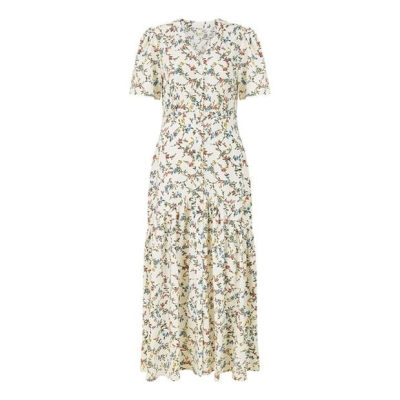 Rochie Yumi Yumi alb Botanical Floral Maxi