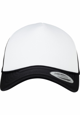 Sapca Trucker Curved Visor Foam negru alb Flexfit