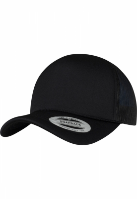 Sapca Trucker Curved Visor Foam negru negru Flexfit