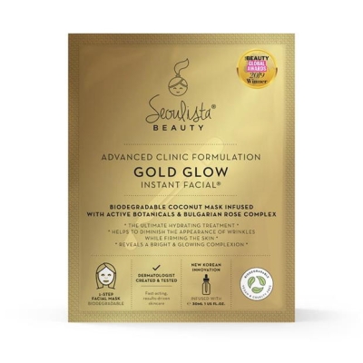 Seoulista Beauty Gold Glow Instant Facial auriu