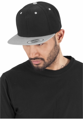 Sepci rap Snapback Classic 2-Tone negru argintiu Flexfit