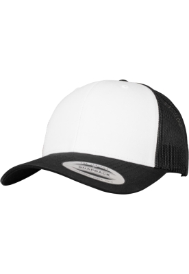 Sepci Retro Trucker Colored Front negru alb Flexfit