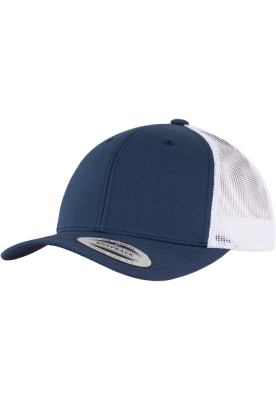 Sepci Retro Trucker doua culori bleumarin alb Flexfit