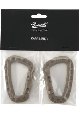 Set de 2 Carabiner maro Brandit