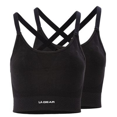 Set 2 LA Gear Adj Smls Crp negru