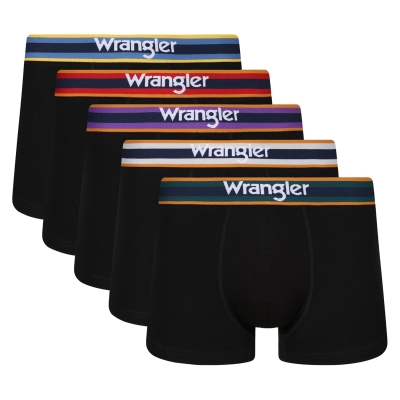 Set 5 Boxeri WRANGLER pentru barbati negru