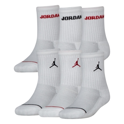 Set 6 perechi sosete Air Jordan Legend copii alb