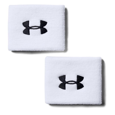 Set de 2 Mansete pentru tenis Under ARMOUR UA 3 Performance - pentru Barbati alb