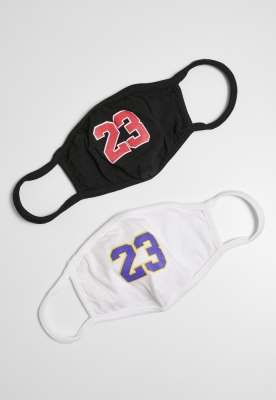 Set de 2 23 Face Mask negru alb Mister Tee