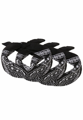 Set de 3 Bandana negru Urban Classics