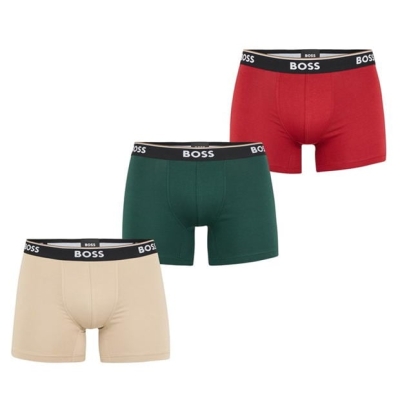 Set de 3 Boxeri Boss rosu maro verde