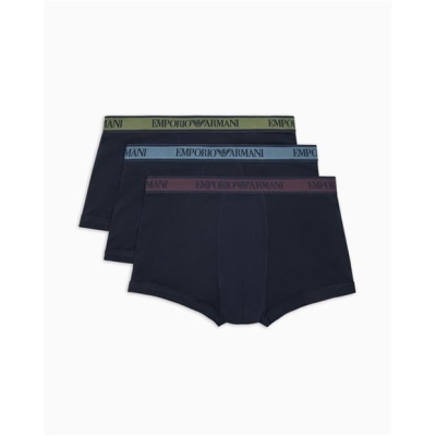 Set de 3 Boxeri EMPORIO ARMANI Core bleumarin negru