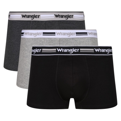 Set de 3 Boxeri WRANGLER pentru barbati gmrl negru chmrl