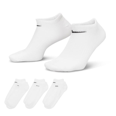 Set de 3 Nike NoShow Sox pentru copii alb negru