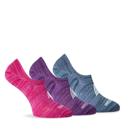 Set de 3 Skechers Low pentru femei roz albastru