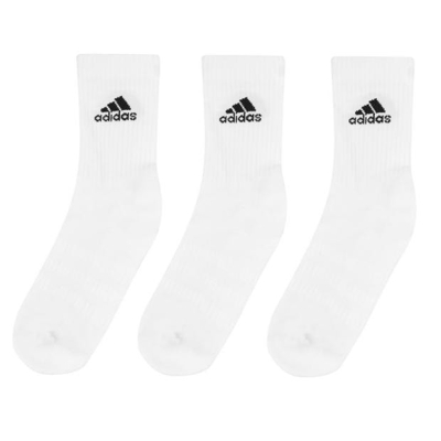 Set de 3 Sosete adidas Cushioned Crew pentru Barbati alb