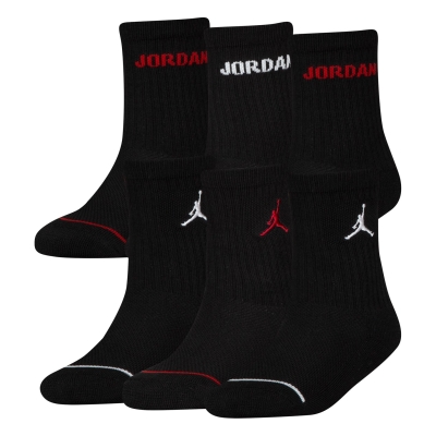 Set de 6 Sosete Air Jordan Legend Crew Juniors negru