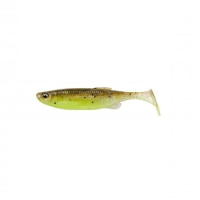 SHAD FAT MINNOW T-TAIL 10,5CM 11G verde PEARL galben 5BUC PL SAVAGE GEAR