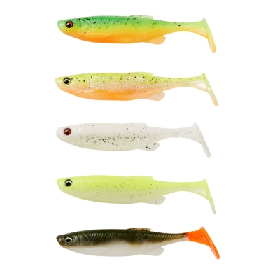 SHAD FAT MINNOW T-TAIL 9CM 7G DARKWATER MIX 5BUC PL SAVAGE GEAR